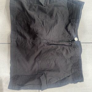 Women Grey Cargo Skirt